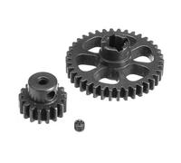 GTFRUQAS RC Repairs Components For Wltoys A949 A959 A969 A979 K929 1/18 Metal 38T Reduction Gear And 17T Motor Pinion RC Car Upgrade Parts Accessories