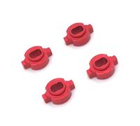 GTFRUQAS RC Repairs Components For Zero-Z For Mini-Z MR-03 Wheel Conversion For AWD Wheels Metal Upgrade Converter Modification And Repair Parts(Red)