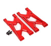 GTFRUQAS Rc Repairs Parts For Arrma For Gorgon 4X2 2WD 1/10 Rear Lower Arm Monster Truck RC Car Aluminium Alloy Upgrade Parts Replacement Repair(Red)