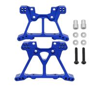 GTFRUQAS Rc Repairs Parts For Traxxas For Slash 4x4 4WD 6838 6839 1/10 RC Car Metal Aluminum Front Rear Shock Tower Set Replacement Upgrade Parts(Blue)
