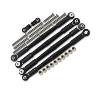 GTFRUQAS Rc Special Connecting Rod For Arrma Big For Rock For Kraton For Notorious For Talion 6S 1/7 1/8 Metal Steering Tie Rod AR330221 AR340071 AR330230 Rc Car Parts Replacement(Black)