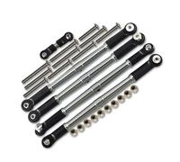 GTFRUQAS Rc Special Connecting Rod For Arrma Big For Rock For Kraton For Notorious For Talion 6S 1/7 1/8 Metal Steering Tie Rod AR330221 AR340071 AR330230 Rc Car Parts Replacement(Silver)