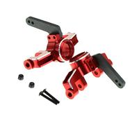 GTFRUQAS RC Steering Cup For Arrma For Kraton For Outcast 1/8 1/10 ARA330792 Aluminum Alloy Front Steering Cups RC Car Parts And Accessories Upgrades And Replacements(Red)