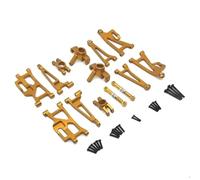GTFRUQAS RC Steering Cup For MJX 14210 14209 1/14 Metal Aluminium Alloy Shock Tower Bracket For Swing Arms Steering Cup Set RC Trucks Parts And Accessories Replacements(Yellow)