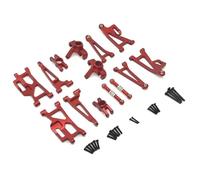 GTFRUQAS RC Steering Cup For MJX 14210 14209 1/14 Metal Aluminium Alloy Shock Tower Bracket For Swing Arms Steering Cup Set RC Trucks Parts And Accessories Replacements(Red)