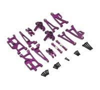 GTFRUQAS RC Steering Cup For MJX 14210 14209 1/14 Metal Aluminium Alloy Shock Tower Bracket For Swing Arms Steering Cup Set RC Trucks Parts And Accessories Replacements(Purple)