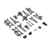 GTFRUQAS RC Steering Cup For MJX 14210 14209 1/14 Metal Aluminium Alloy Shock Tower Bracket For Swing Arms Steering Cup Set RC Trucks Parts And Accessories Replacements(Gray)