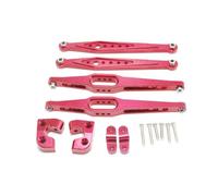 GTFRUQAS RC Swing Arm For Wltoys 124006 12428 12423 12427 1/12 RC Remote Control Car Metal Parts Back Upper Pull Rod Back For Swing Arm Set(Red)