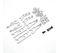 GTFRUQAS Rc Swing Arms For Arrma For Granite For Typhon For Grom 1/18 Quake 1/16 Metal For Swing Arm 6-piece Set Remote Control Car Repair Modify Parts(Silver)