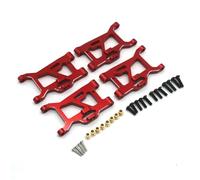 GTFRUQAS Rc Swing Arms For Gladiator For ZD For Racing MT16 BX12 X12S MT14R PT14R 1/14 Metal Front And Rear Hem Arms RC Car Upgrade Repair Modify Parts(Red,4PCS)