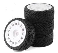 GTFRUQAS RC Tires Compatible With ARRMA For Traxxas For Redcat For Team For Losi WR8 1/7 1/8 RC For Rally Off-Road Parts 4pcs 100mm Tires Wheel 17mm Hex