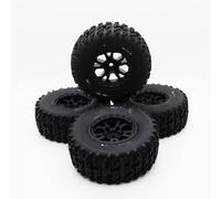 GTFRUQAS RC Tires Compatible With Slash For Arrma For Senton For HuanQi 727 10sc 1/10 Rc Short Course Car Parts 4pcs 110mm Tires Tyre Wheel With 12mm Hex