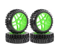 GTFRUQAS RC Tires For Arrma For Typhon For Talion For Traxxas 4pcs 115mm 1/8 Wheel Tire Tyre 17mm Hex RC Off-Road For Buggy Car Accessory Upgrades Replacement(Green)