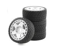 GTFRUQAS RC Tires For Arrma For Typhon For Talion For Traxxas For Redcat VRX 4pcs 100mm 1/8 1/7 Wheels Tire 17mm Hex RC Off-Road Accessories Replacement(White)