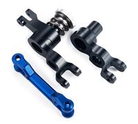 GTFRUQAS RC Toys For X-Maxx 1/5 Aluminum Alloy Steering Assembly Bellcranks Support Servo Saver For Spring RC Car Monster Truck Upgrade Parts