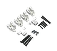 GTFRUQAS RC Upgrade Accessories For Mjx For H8H Westbound RC 1/8 Remote Control Vehicle For Climbing Off-road Vehicle Metal Upgrade Parts Front And Rear Tie Rod For Seat Parts(Silver)