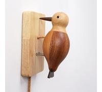 GTFYUDGH 9 x 6 cm Woodpecker Doorbell, Woodpecker Door, Antique Door, Wooden Woodpecker Door, Retro Doorbell, Funny Bird Doorbell, Decorative Doorbell Woodpecker Bell for