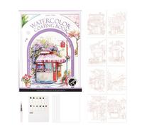 GTFYUDGH Watercolour Painting Book - Tri-Fold Portable Watercolour Set - Portable Multifunctional Comprehensive Beginner-Friendly Painting Set for Adults Students and Leisure Outdoor Crafts