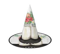 GTGHYLHA Beautiful Flower Full Screen Printed Oxford Fabric Soft And Comfortable Unisex Carnival Halloween Party Witch Hat