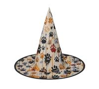 GTGHYLHA Dog Bones Prints Full Screen Printed Oxford Fabric Soft And Comfortable Unisex Carnival Halloween Party Witch Hat
