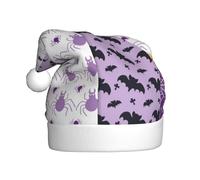 GTGHYLHA Happy Halloween Full Screen Printed Polyester Fabric, Suitable For Both Men And Women, Adult Plush Christmas Hats, Holiday Parties, Halloween Hats