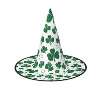 GTGHYLHA Happy St Patrick'S Day Full Screen Printed Oxford Fabric Soft And Comfortable Unisex Carnival Halloween Party Witch Hat