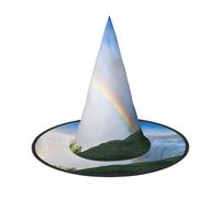 GTGHYLHA Niagara Falls Full Screen Printed Oxford Fabric Soft And Comfortable Unisex Carnival Halloween Party Witch Hat