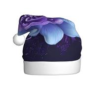 GTGHYLHA Rectangle Mandala Full Screen Printed Polyester Fabric, Suitable For Both Men And Women, Adult Plush Christmas Hats, Holiday Parties, Halloween Hats