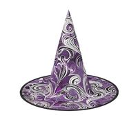 GTGHYLHA The Sea Witch Inspired Full Screen Printed Oxford Fabric Soft And Comfortable Unisex Carnival Halloween Party Witch Hat