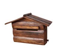 GTGXZX Mailbox Letter Box Post Box Wall Mounted Post Box Vintage Postbox Mailboxes Wooden Drop Box For Home Outdoor Porch Decor Mailboxes Drop Box Postbox