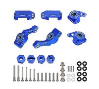 GTHELE Steering Blocks Caster Block Stub Axle Carriers & 12mm Hex Wheel Hubs for Traxxas 2WD 1/10 Slash, Stampede, Rustler, Nitro Slash,Bandit-Replaces Part 3632 3736 3752 (Dark Blue)