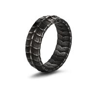 GTHIC Stainless Steel Dragon Scale Ring Gothic Spirit Animal Amulet Ring for Men Punk Band Jewelry Gift Size 7