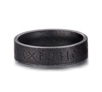 GTHIC Stainless Steel Viking Runes Ring Norse Fidget Ring for Men Women Viking Band Silver Jewelry Gift Style A Size 12