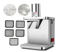 GTHTUHFD 2-In-1-Electric-Vegetable-Dicer-And-Slicer-Machine-Vegetable-Fruit-Chopper-Dicing-Machine-Automatic-Potato-Onion-Slicing-Cube-Cutting-With-Blade-Commercial&-Home-Use