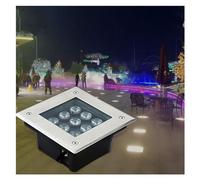 GTHTUHFD 4PCS Underground Light LED 85-265V Landscape Lights, IP67 Waterproof, Path Light, Underground Light LED, Landscape In-ground Well Lights, Decorative Spotlight,Red Light-18W