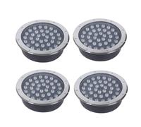 GTHTUHFD 4PCS Underground Light LED 85-265V Landscape Lights, IP67 Waterproof, Path Light, Underground Light LED, Landscape In-ground Well Lights, Decorative Spotlight,Warm White-36W