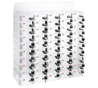 GTHTUHFD 60-Slot Wall-Mounted Cell Phone Locker Box with Lock & Key for Classroom Storage - Secure Easy Installation for Schools and Offices,50 Slots