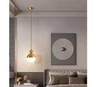 GTHTUHFD A, Led Dimmable Bedside Table -Hanging Lamp Creative Design Dining Table Lamp Minimalism Bedroom Pendant Light Modern Nordic Pendant Lights Three-Colour Light 12Cm-A,B