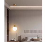GTHTUHFD A, Led Dimmable Bedside Table -Hanging Lamp Creative Design Dining Table Lamp Minimalism Bedroom Pendant Light Modern Nordic Pendant Lights Three-Colour Light 12Cm-A,A
