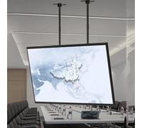 GTHTUHFD Adjustable Ceiling Tv Bracket, Tv Wall Mount Electric Ceiling Tv Bracket, Bi-Polar Suspension Tv Bracket For 80-110 Inch Led Flat Panel Display,