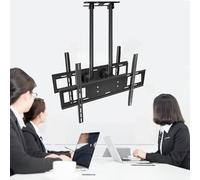 GTHTUHFD Adjustable Ceiling Tv Mount Bracket, Lcd Tv Stand, 2 Post Single Screen Tv Mount, Tilt Tv Mount For 50-100 Inch Tvs, Ceiling Mount, Vesa Max 600X400Mm,B