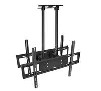 GTHTUHFD Adjustable Ceiling Tv Mount Bracket, Tv Wall Mount, 2 Screen Tv Mount, Tilt Tv Mount For 50-100 Inch Tvs, Ceiling Mount Tv Mount, Vesa Max 600X400Mm