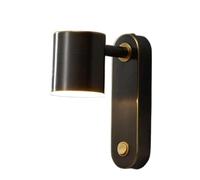 GTHTUHFD American Style Copper Wall Lamp, Creative Personality Wall Sconces, Led Three-Tone Light Wall Lantern, Embedded Ceiling Wall Light, Bedroom Study Wall-Mounted Lighti,Dark
