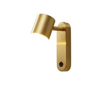 GTHTUHFD American Style Copper Wall Lamp, Creative Personality Wall Sconces, Led Three-Tone Light Wall Lantern, Embedded Ceiling Wall Light, Bedroom Study Wall-Mounted Lighti,Gold