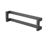GTHTUHFD Black Stainless Steel Push Pull Door Handle Back to Back for Glass Doors Double Side Door Handle,Gray-Hole Pitch 22.6 in
