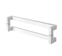 GTHTUHFD Black Stainless Steel Push Pull Door Handle Back to Back for Glass Doors Double Side Door Handle,White-Hole Pitch 22.6 in