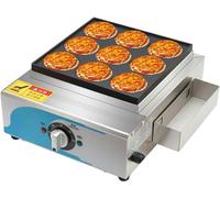 GTHTUHFD Burger Maker Machine 9 Holes Egg Mini Pancake Frying Pan With Easy Clean Non Stick Coating & Cool Touch Handles, Stainless Steel Egg Burger Making Machine