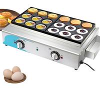 GTHTUHFD Burger Maker Machine Red Bean Cake Machine, 18 Hole Egg Burger Machine With Easy Clean Non Stick Coating & Cool Touch Handles, For Cooking Healthy Fried Eggs Burger Omele