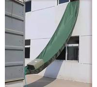 GTHTUHFD Canvas Chute,High-Altitude Canvas Chute Conveyor 2X10M - Durable Tarpaulin Belt For Efficient Warehouse Loading & Unloading, Cargo Handling Slide For Moving Goods,Green-2x8m/6.56x26.24ft