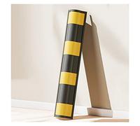 GTHTUHFD Car Parking Protector Wall Corner Guard For Parking Garages,Anti-Scratch Workshops Rubber Protector,Reflective Ground Floor Garage Edges Wall Corner Guards,1Cm Thick,Yellow-2Pcs-60Cm